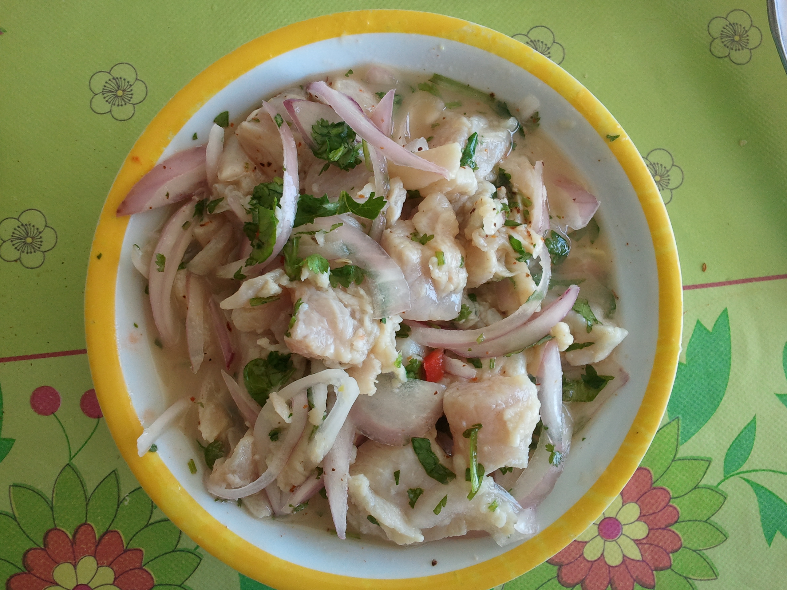 Paralichthys adspersus (Paralichthys adspersus) |commons:File:Ceviche de Lenguado Chileno (Paralichthys adspersus).jpg